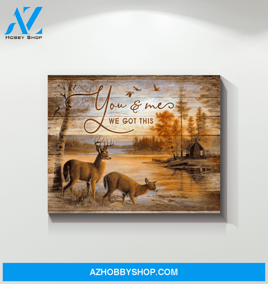 Buck&Doe You & Me Wall Art Canvas Prints, Wall Decor Visual Art