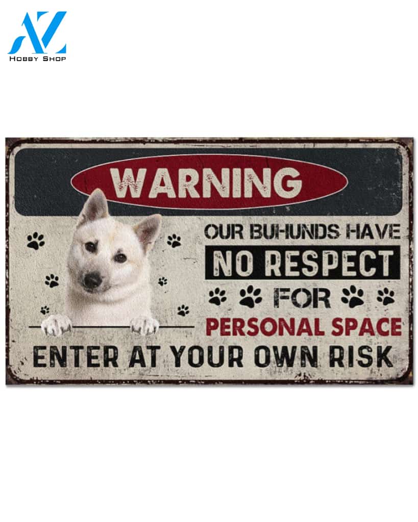 Buhund No respect personal space Gift for you Doormat | Welcome Mat | House Warming Gift