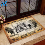 Bull riding Be Strong Be Brave Be Humble Be Awesome Doormat | Welcome Mat | House Warming Gift