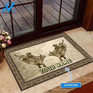 Bull riding Luxurious Custom Doormat | Welcome Mat | House Warming Gift