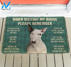 Bull terrier funny doormat