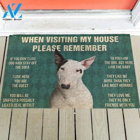 Bull Terrier's Rules Doormat