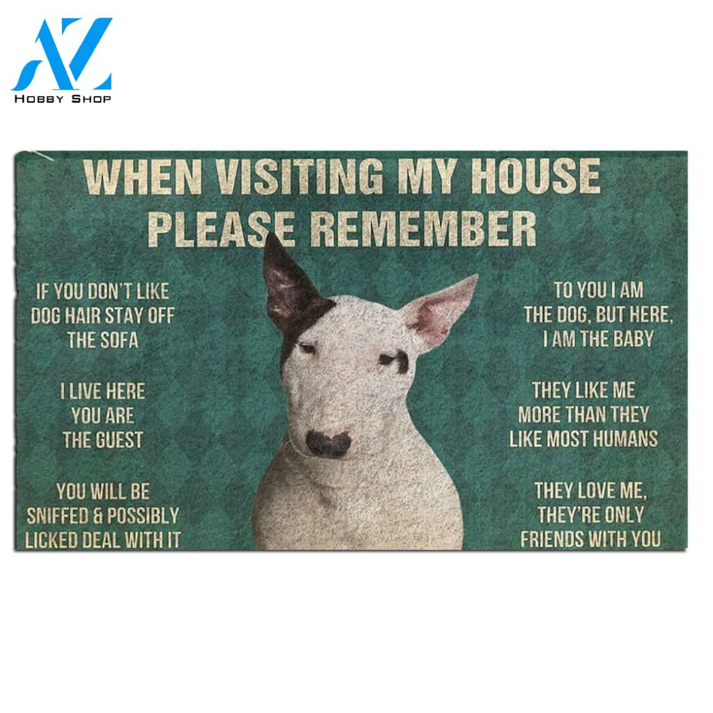 Bull Terrier's Rules Doormat