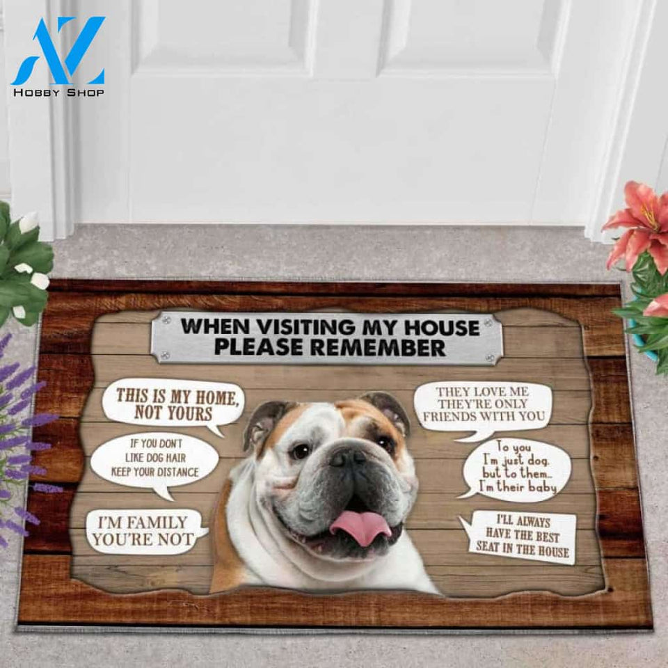 Bulldog 2 - 1 Visiting My House Doormat