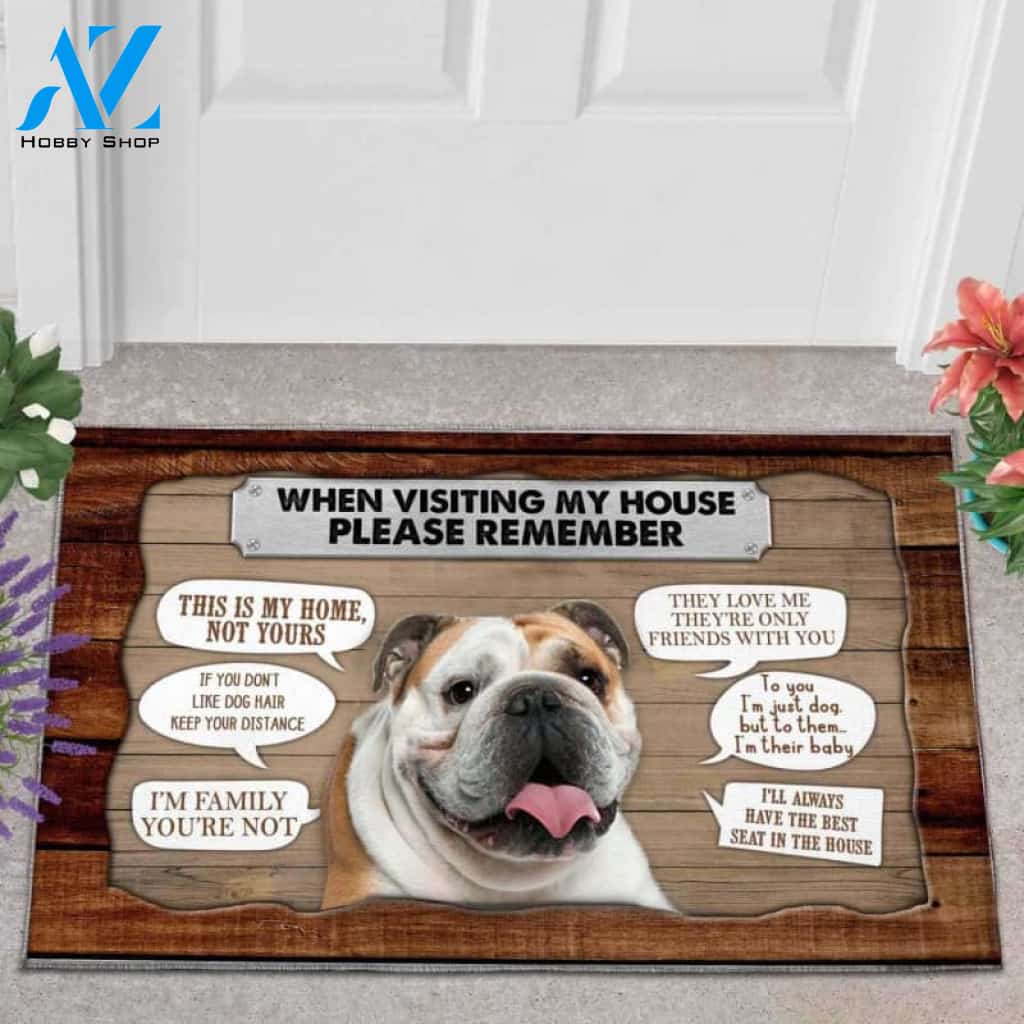 Bulldog 2 - 1 Visiting My House Doormat