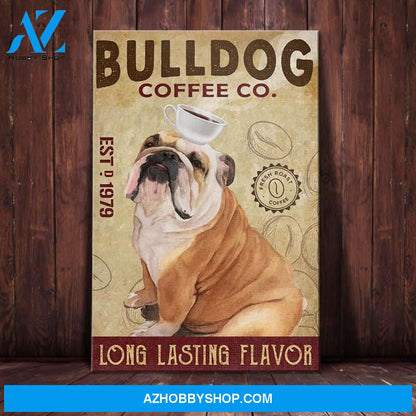 Bulldog Coffee Company Canvas Wall Art, Wall Decor Visual Art