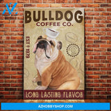 Bulldog Coffee Company Canvas Wall Art, Wall Decor Visual Art