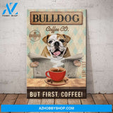 Bulldog Coffee Company Canvas Wall Art, Wall Decor Visual Art