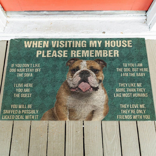 Bulldog's Rules Doormat