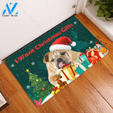 Bulldog I Want Christmas Gifts - Door Mat | Welcome Mat | House Warming Gift