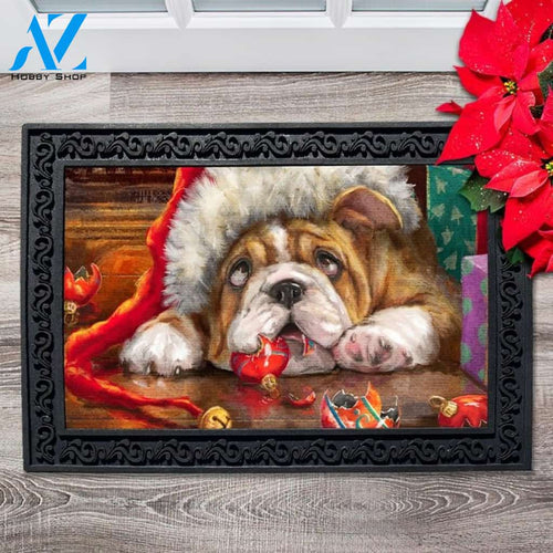 Bulldog Naughty List Doormat - 18