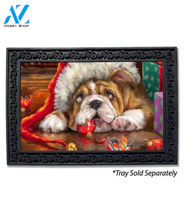 Bulldog Naughty List Doormat - 18" x 30"