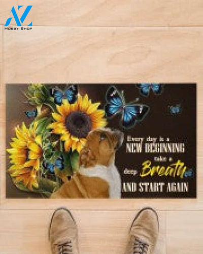 Bulldog New Beginning And Start Again Doormat