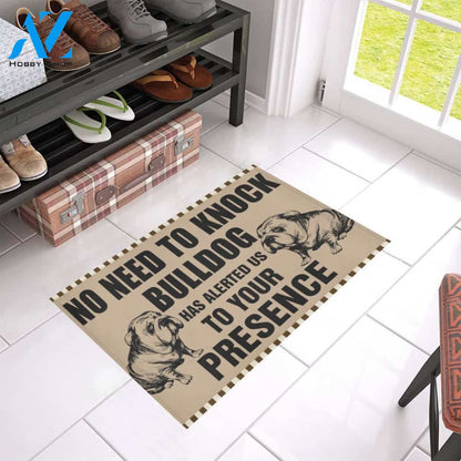Bulldog No Need To Knock Funny Indoor And Outdoor Doormat Warm House Gift Welcome Mat Funny Birthday Gift For Dog Lovers