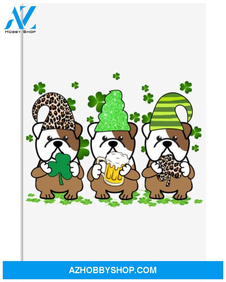 Bulldog Patrick Party Bulldog Lover Dog Mom Canvas And Poster Wall Decor Visual Art