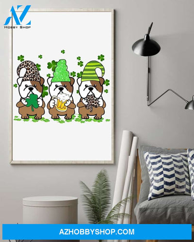 Bulldog Patrick Party Bulldog Lover Dog Mom Canvas And Poster Wall Decor Visual Art