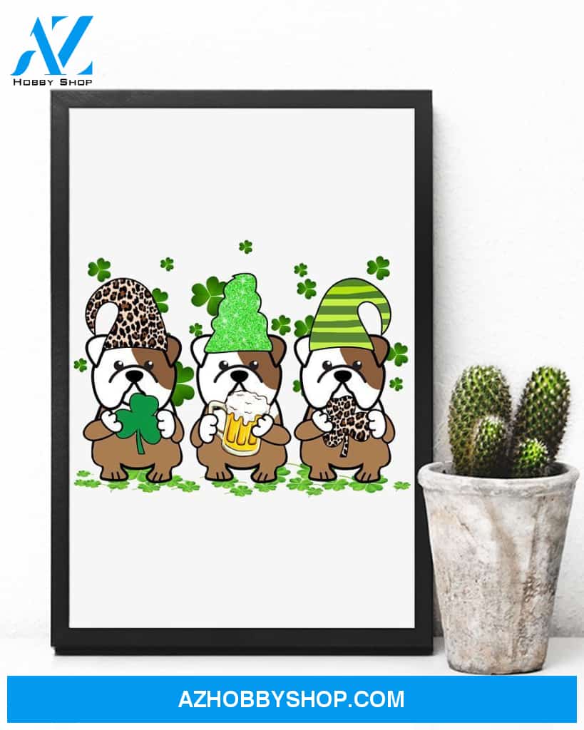 Bulldog Patrick Party Bulldog Lover Dog Mom Canvas And Poster Wall Decor Visual Art