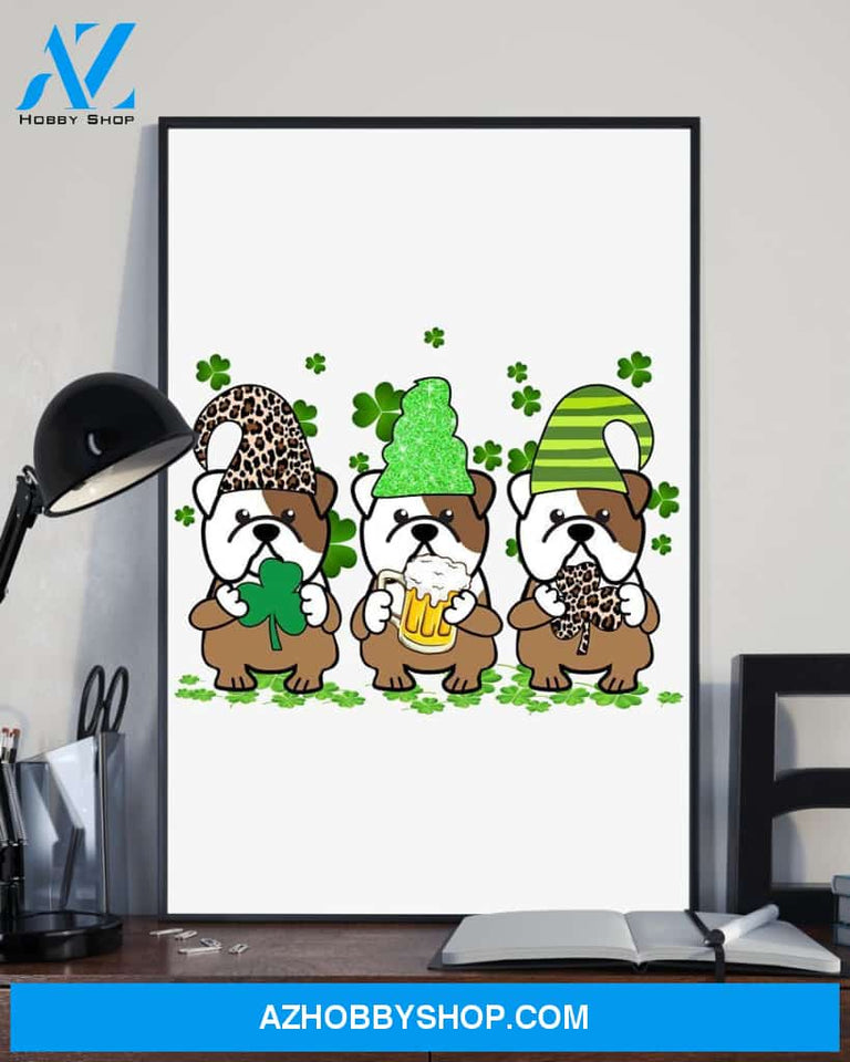 Bulldog Patrick Party Bulldog Lover Dog Mom Canvas And Poster Wall Decor Visual Art