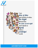 Bulldog What A Wonderful World Dog Mom Canvas And Poster Wall Decor Visual Art