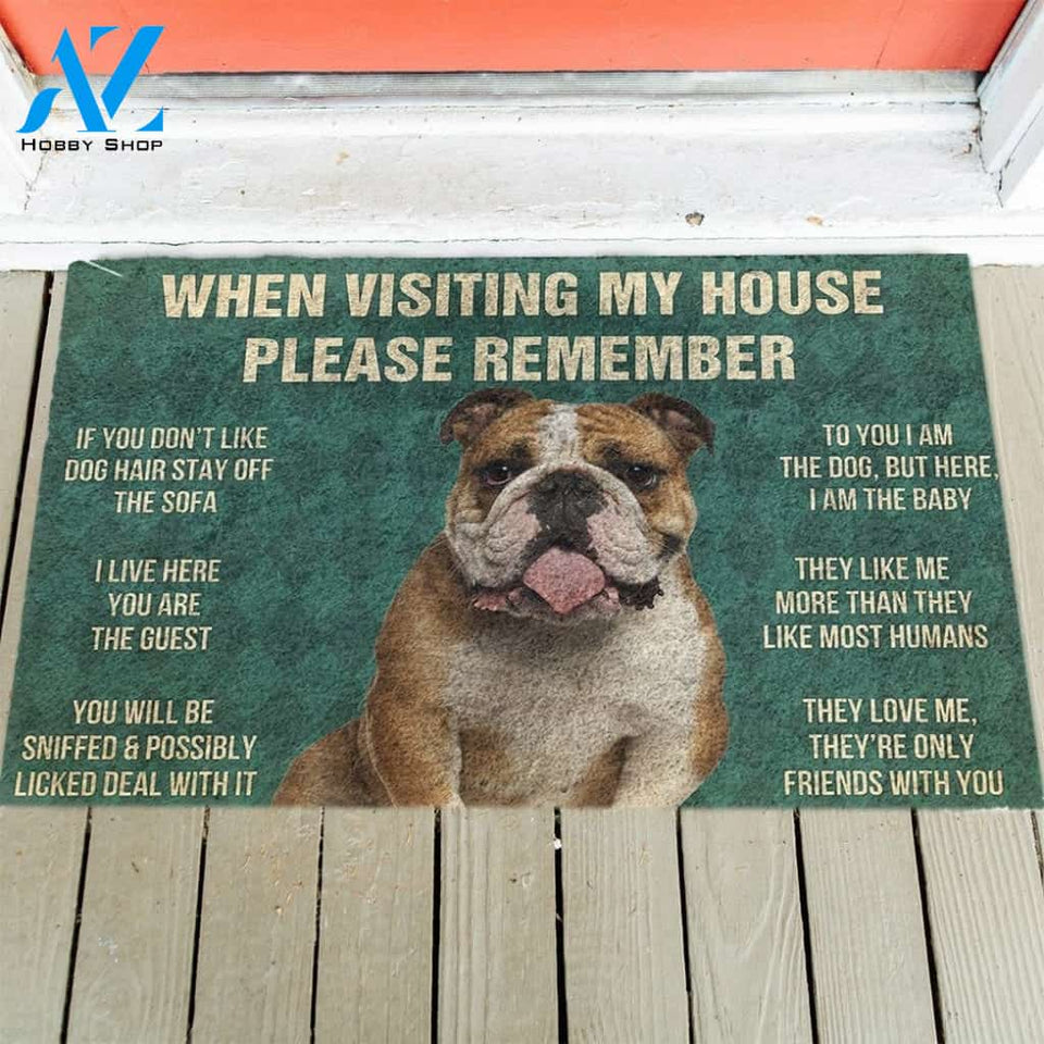 Bulldog's Rules Doormat