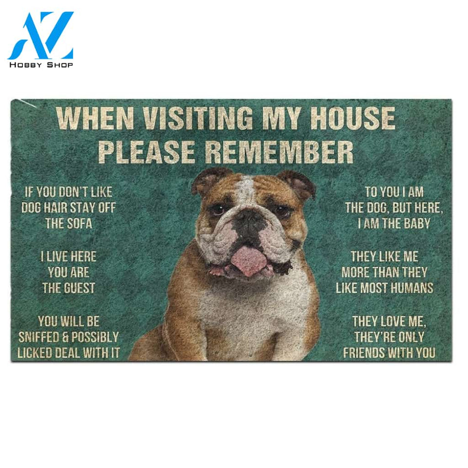Bulldog's Rules Doormat