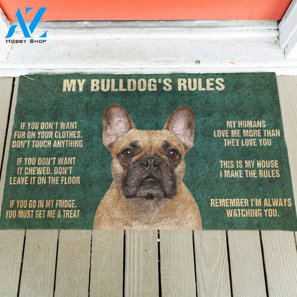 Bulldog's Rules Doormat