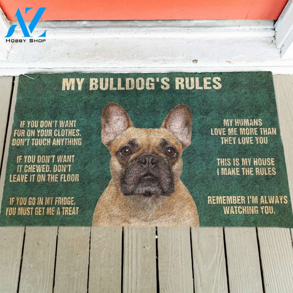 Bulldog's Rules Doormat