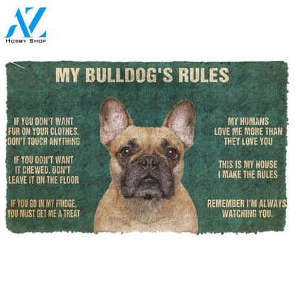 Gearhumans Gearhuman 3D Bulldog's Rules Doormat