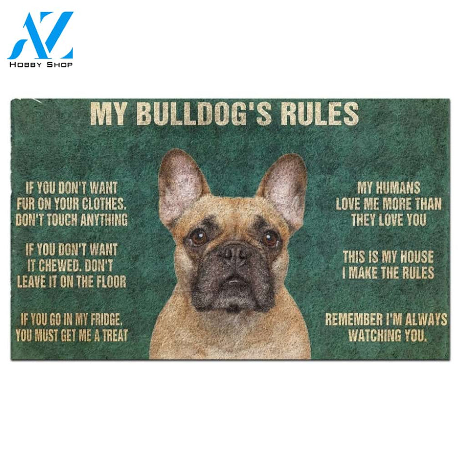 Bulldog's Rules Doormat