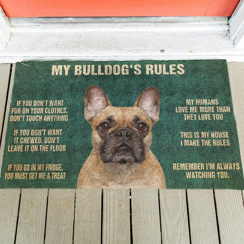 Bulldog's Rules Doormat