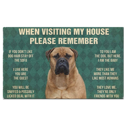 Bullmastiff's Rules Doormat
