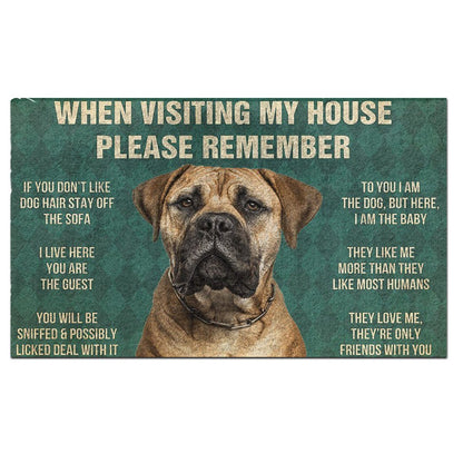 Bullmastiff's Rules Doormat