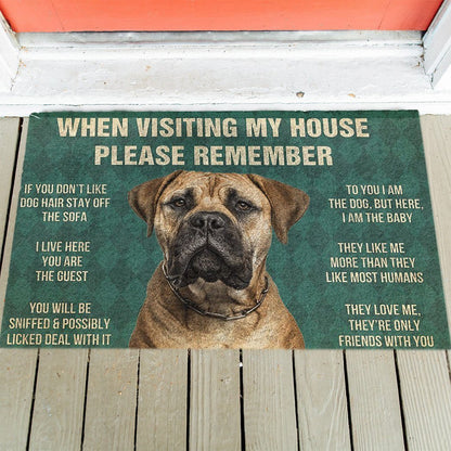 Bullmastiff's Rules Doormat