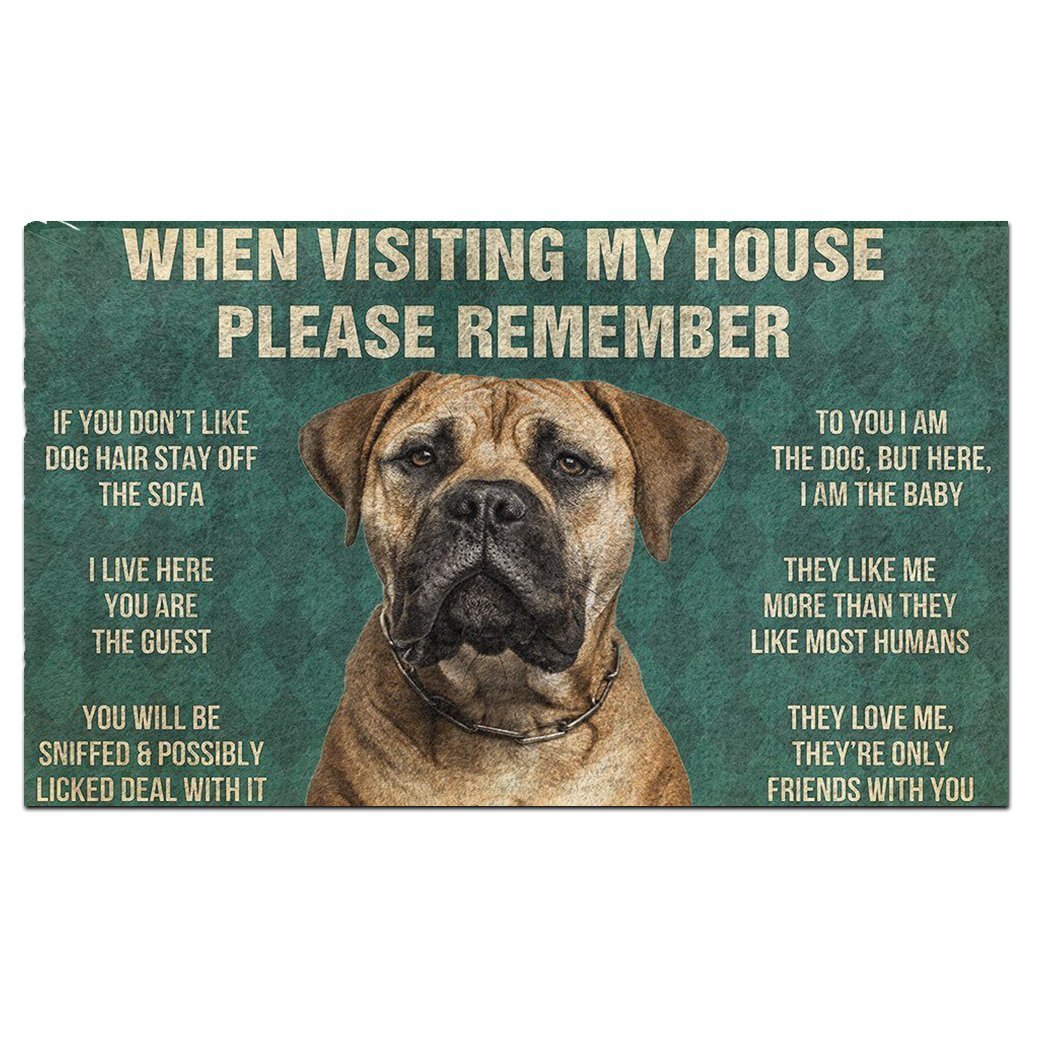 Bullmastiff's Rules Doormat