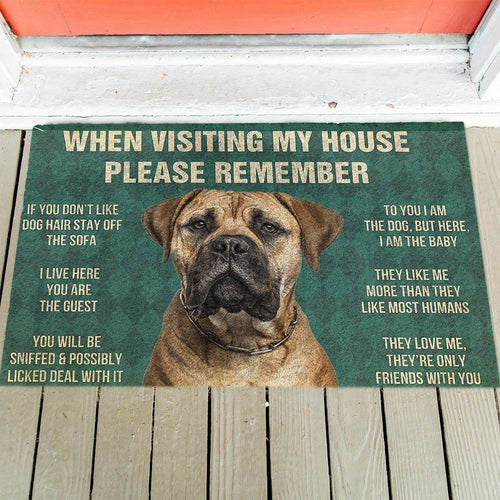 Bullmastiff's Rules Doormat