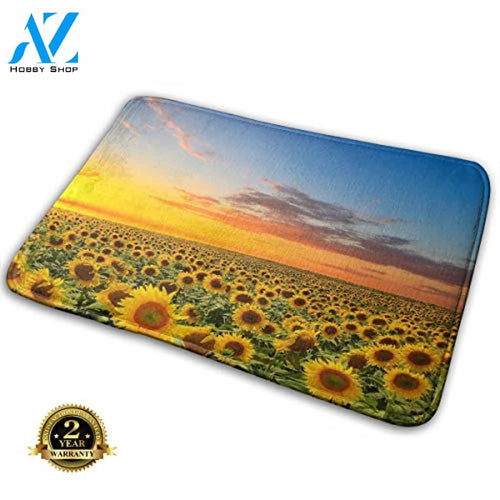 Bumeryer Custom Sunflowers Non-Slip Doormat, 23.6″(L) x 15.7″(W)