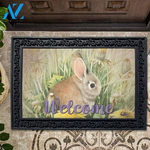 Bunny in Flowers Doormat - 18" x 30"