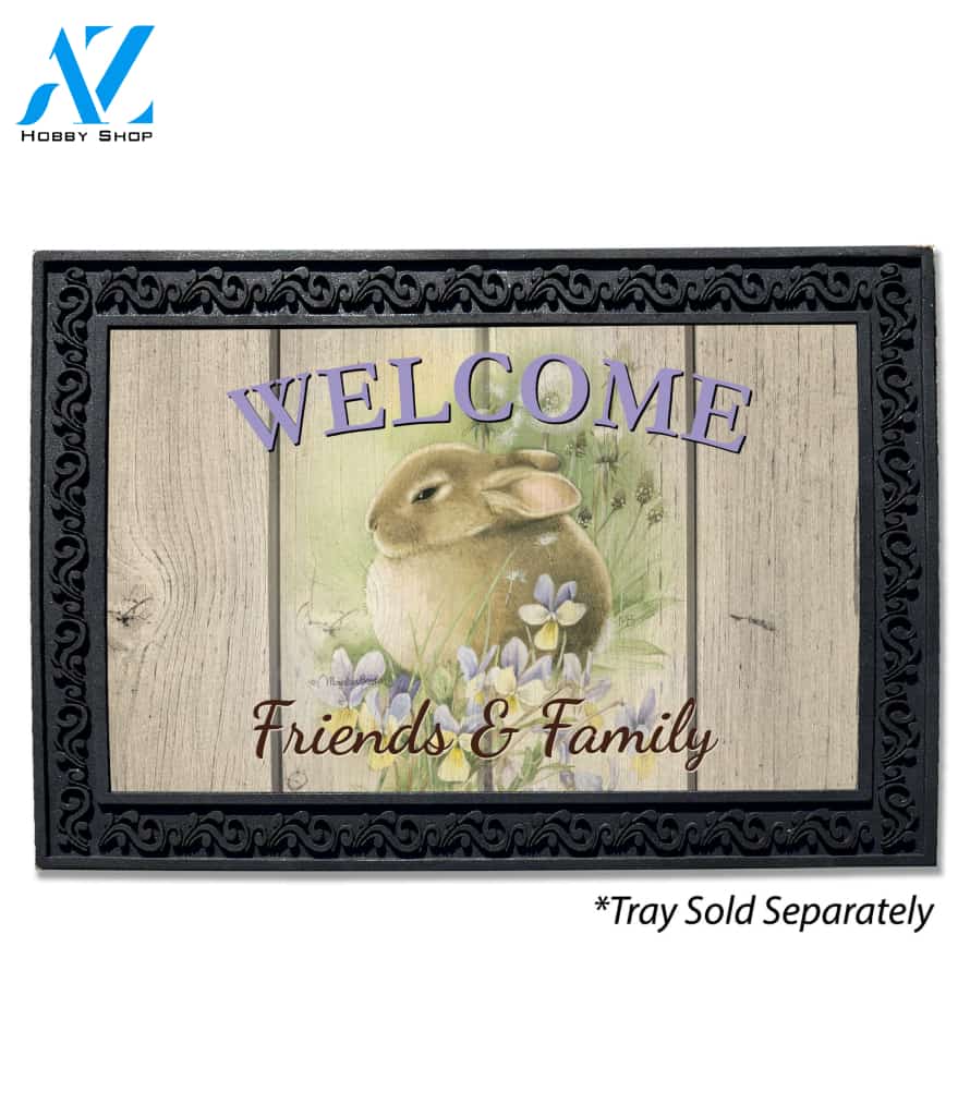 Bunny in the Meadow Doormat - 18" x 30"
