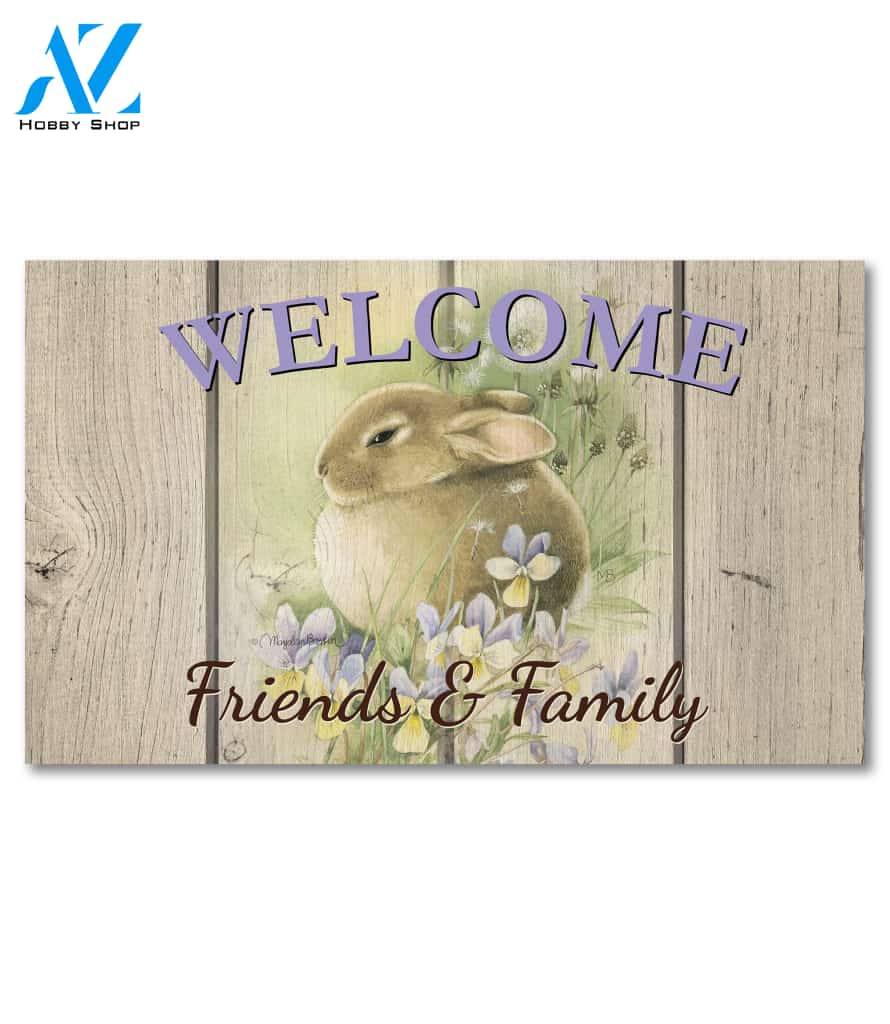 Bunny in the Meadow Doormat - 18" x 30"