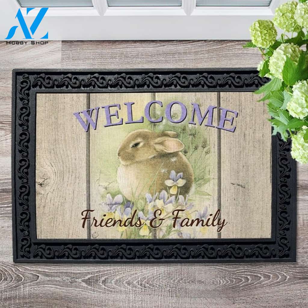 Bunny in the Meadow Doormat - 18" x 30"