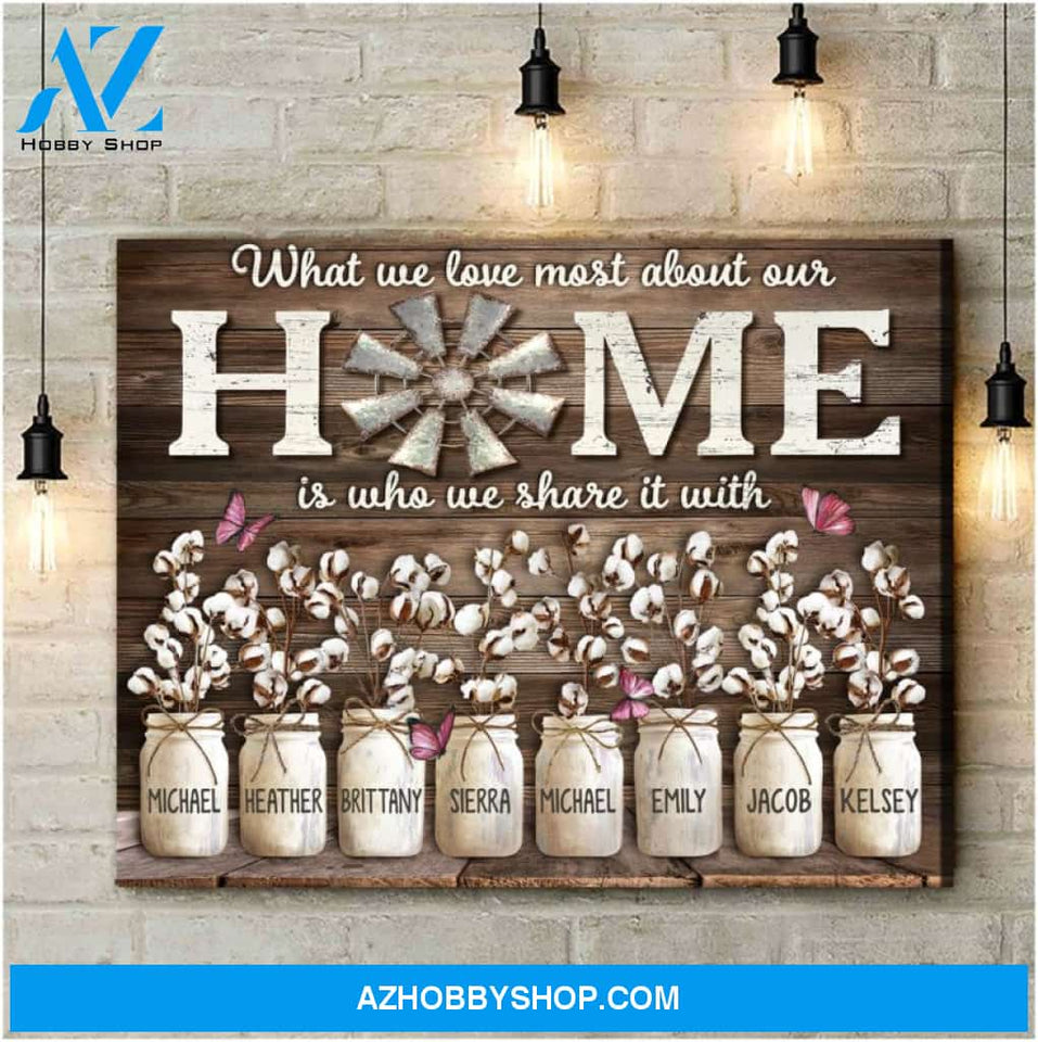 Ohcanvas Burgundy Butterfly What We Love Most About Our Home Canvas Print