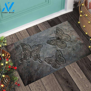 Butterflies 3D Pattern Print Doormat