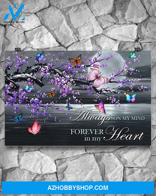 Butterflies Always On My Mind Canvas Wall Art, Wall Decor Visual Art