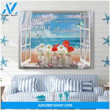 Butterflies And Beach Canvas, Today Only Happens Once Canvas Wall Art Decor