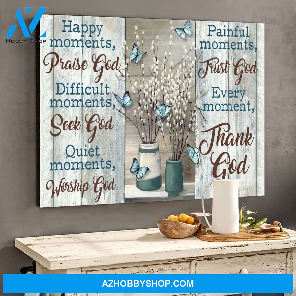 Eviral Store Butterflies And Pussy Willows Canvas Poster 0110