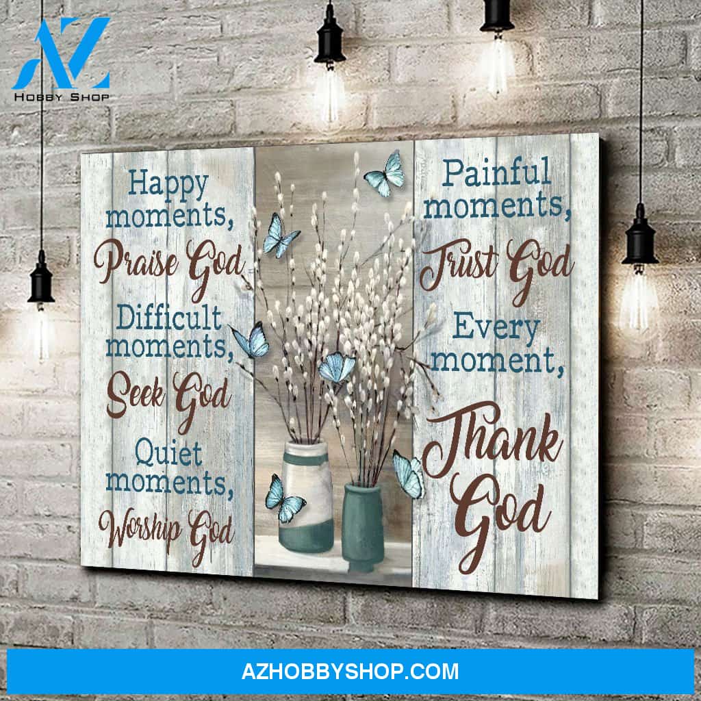 Eviral Store Butterflies And Pussy Willows Canvas Poster 0110