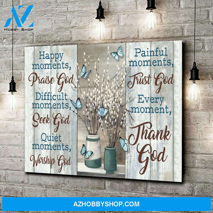 Eviral Store Butterflies And Pussy Willows Canvas Poster 0110