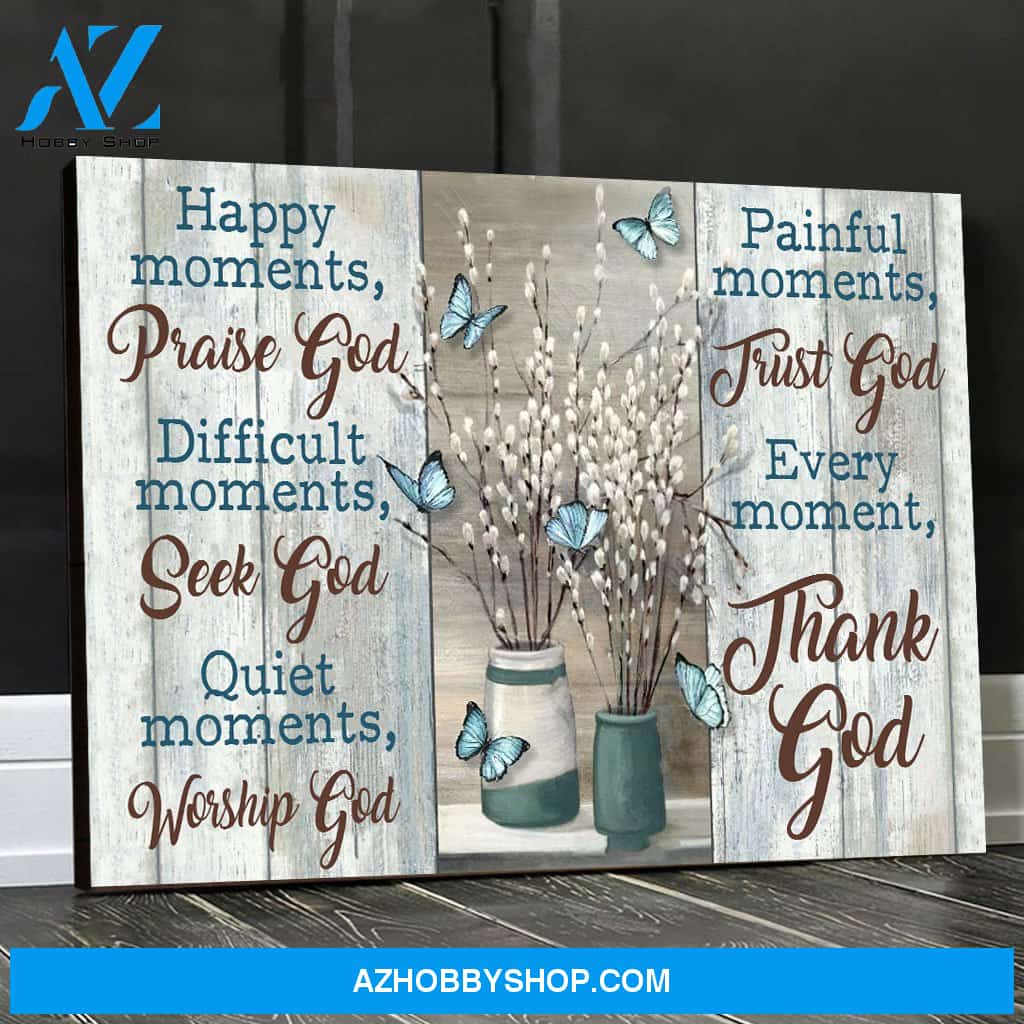 Eviral Store Butterflies And Pussy Willows Canvas Poster 0110