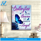 Butterflies Are The Heaven Butterfly Wall Art Canvas, Wall Decor Visual Art