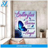 Zalooo Butterflies Are The Heaven Butterfly Wall Art Canvas